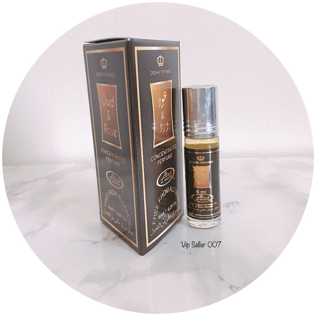 Oud And Rose by Al-Rehab Concentrated Perfume Oil 6ml Roll-on