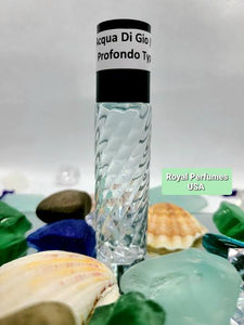 acqua di gio profondo type fragrance body oil for men, 10 ml roll on bottle with black cap