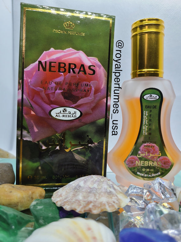 Nebras By Al Rehab EDP 35ml 100% Authentic Natural Perfume Spray