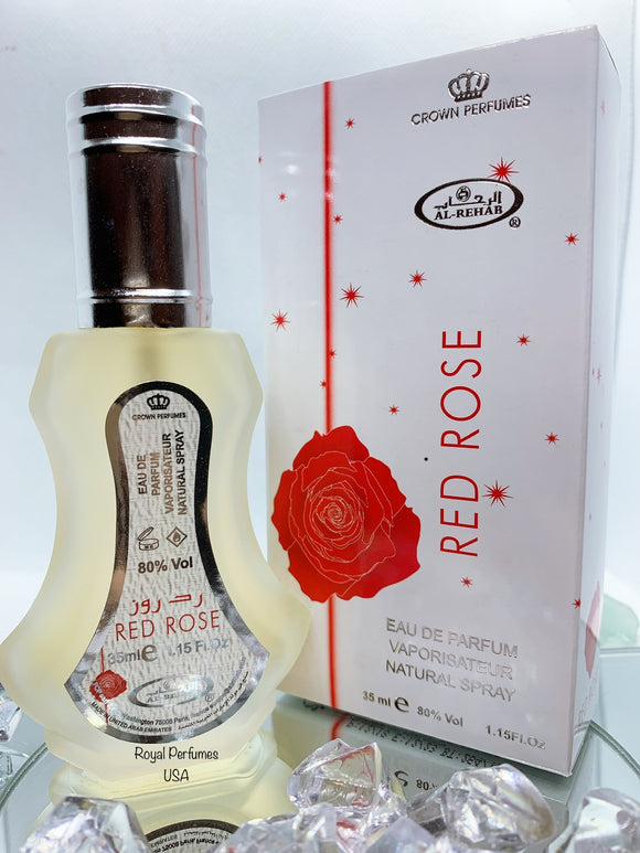 Red Rose By Al Rehab EDP 35 ml 100% Authentic Natural Perfume Spray - www.royalperfumesusa.com