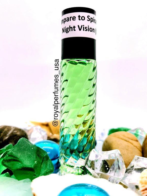a bottle of Spicebomb Night Vision type perfume body oil