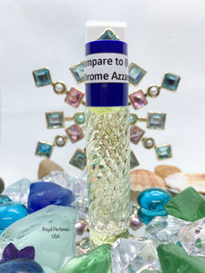 a bottle of Chrome Azzaro type perfume body oil