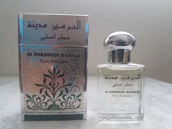 Al-Haramain Madinah Oriental Concentrated Body Perfume Oil 15ml Bottle Roll-on From UAE - www.royalperfumesusa.com
