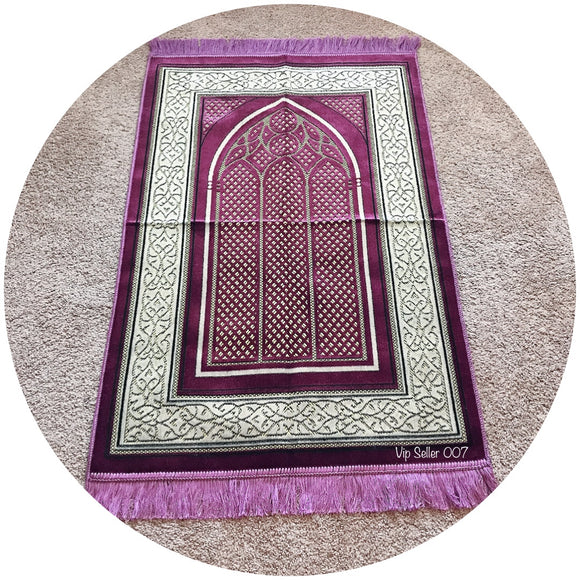 Islamic Prayer Rug Sajjadah Meditation Mat For Prayers Made in Turkey - www.royalperfumesusa.com