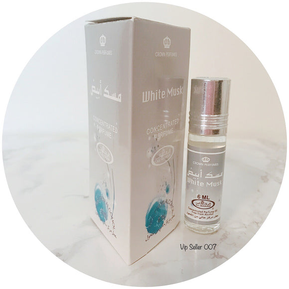White Musk Concentrated Perfume Oil by Al-Rehab 6ml Roll-on Unisex - www.royalperfumesusa.com